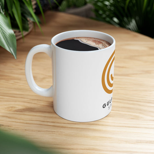 Gulf Coast Studios Logo Mug — Ceramic Coffee Cup (11oz & 15oz)