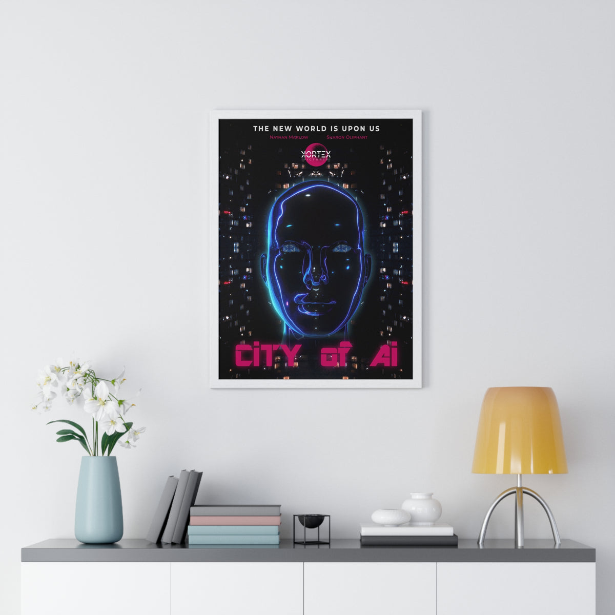 City of Ai - Vertical Framed Poster