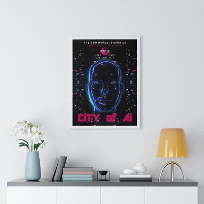 City of Ai - Vertical Framed Poster