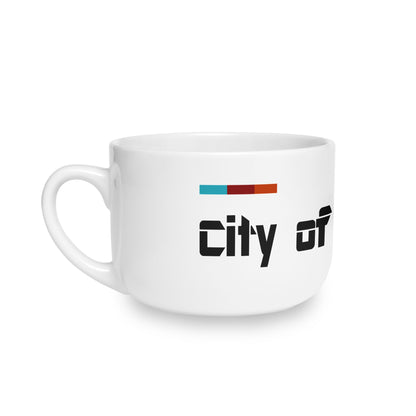White Ceramic Latte Mug, City Of Ai
