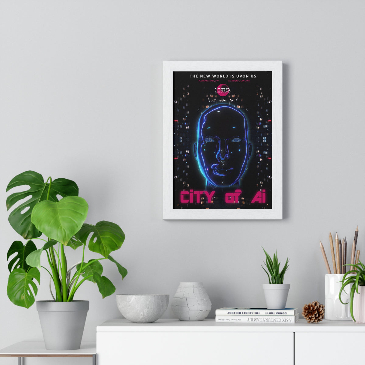 City of Ai - Vertical Framed Poster