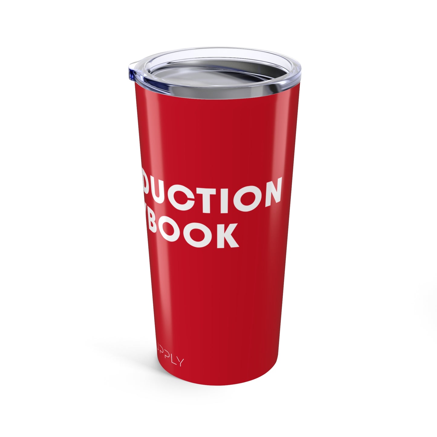 The Production Playbook 20oz Tumbler – Red Insulated Travel Cup