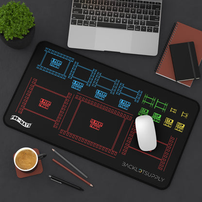 FOR-MATS Series: "Motion Picture Film Formats" - Desk / Camera Cart Mat