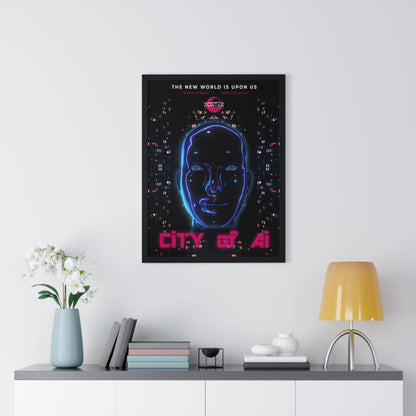 City of Ai - Vertical Framed Poster
