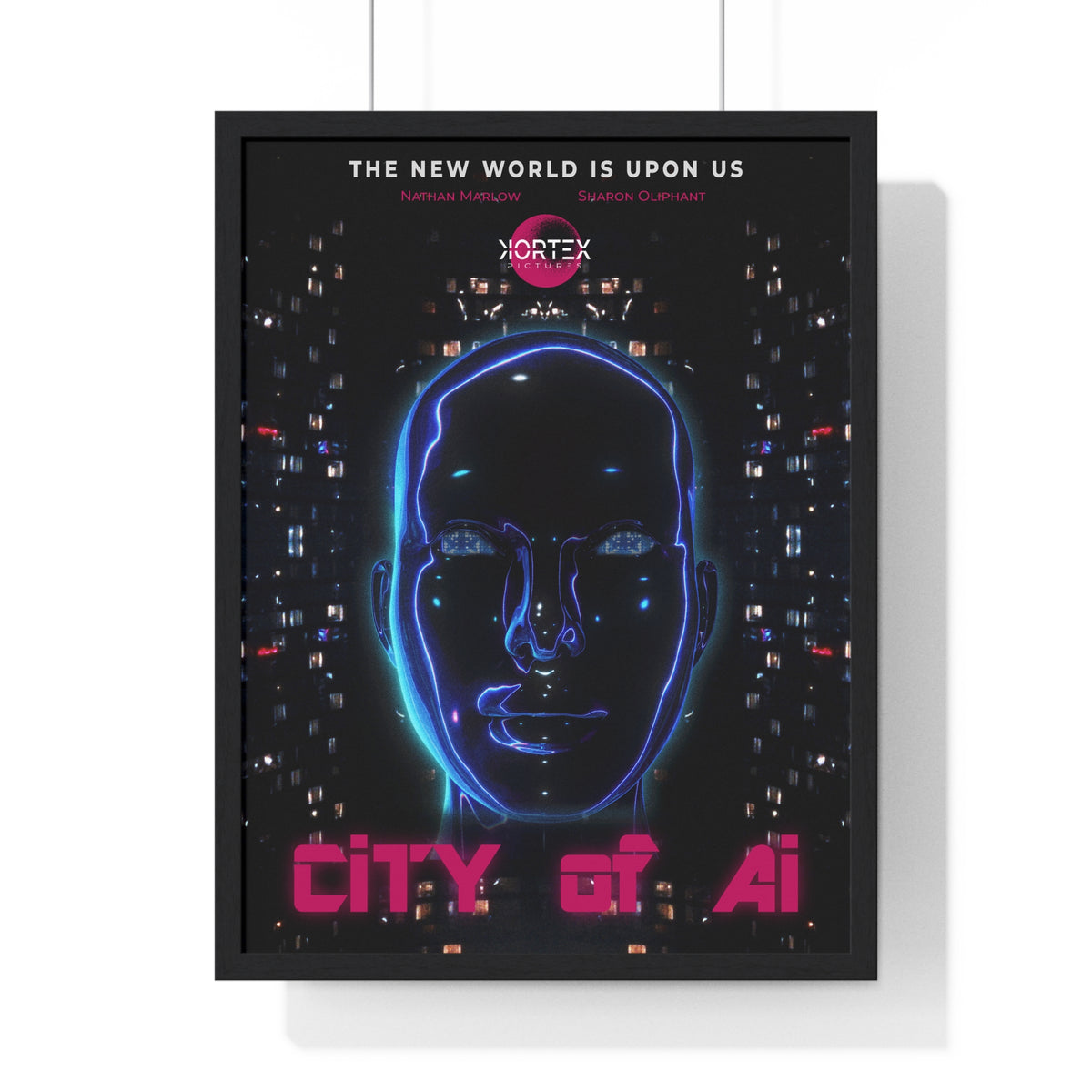 City of Ai - Vertical Framed Poster