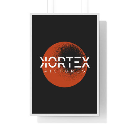 Kortex Pictures Logo (Orange)- Vertical Framed Poster