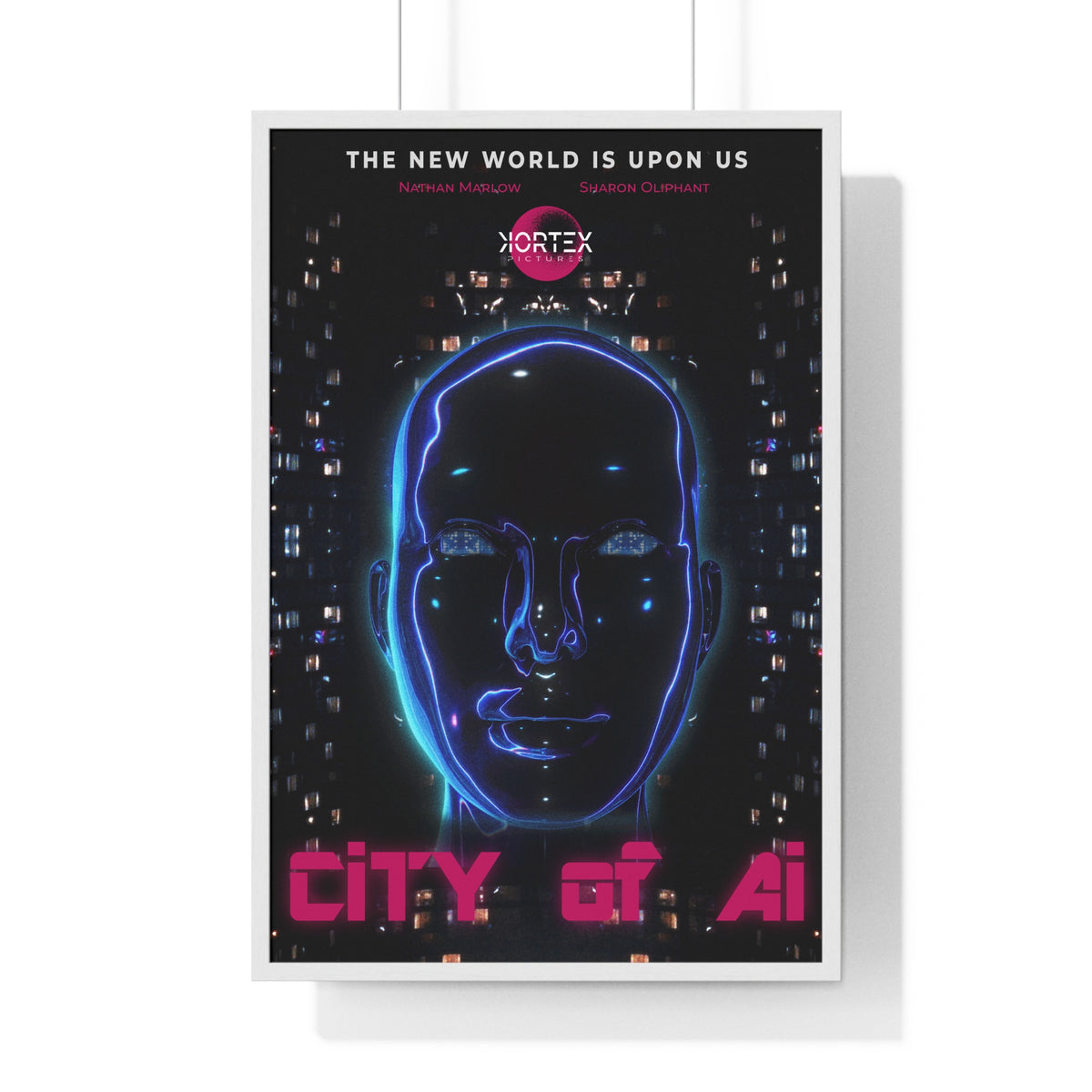 City of Ai - Vertical Framed Poster