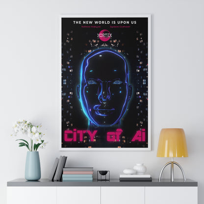 City of Ai - Vertical Framed Poster