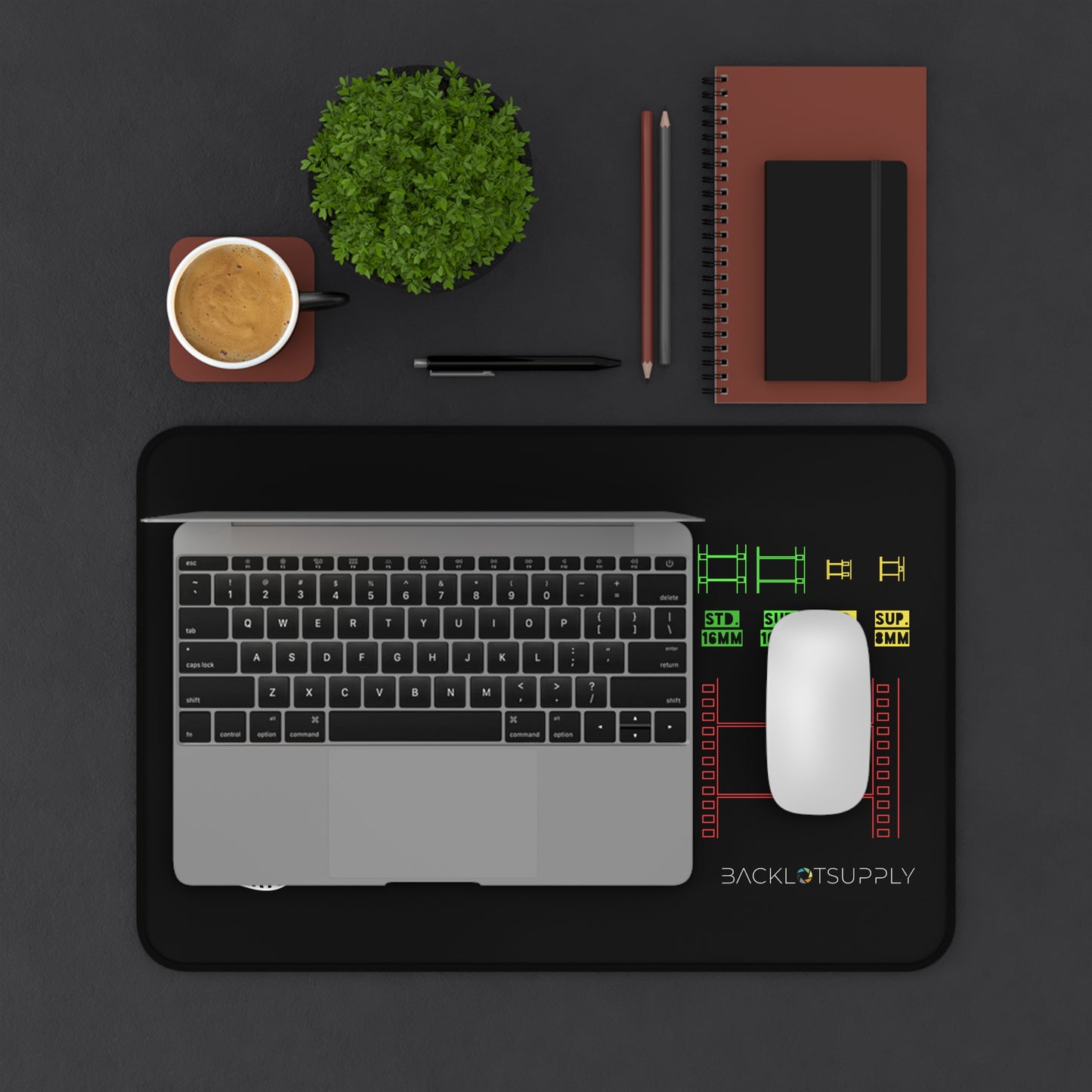 FOR-MATS Series: "Motion Picture Film Formats" - Desk / Camera Cart Mat