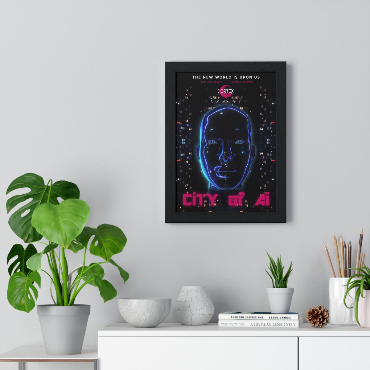City of Ai - Vertical Framed Poster