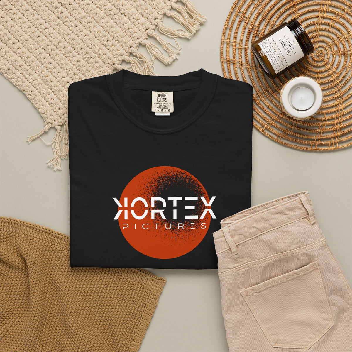 Kortex Pictures - Unisex Garment-Dyed T-shirt logo