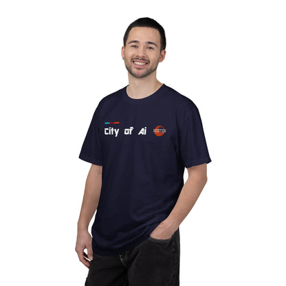 "City of Ai' - Unisex Garment-Dyed T-shirt